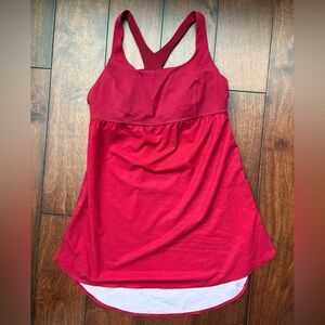 LULULEMON Red Shelf Bra Top sz 6